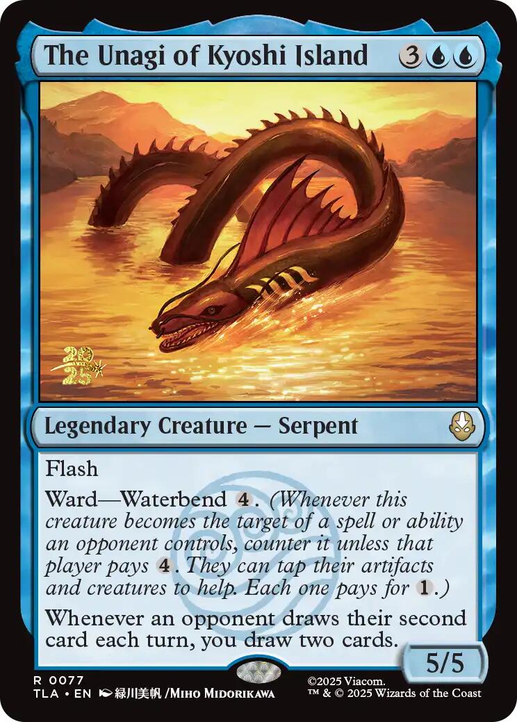 The Unagi of Kyoshi Island [Avatar: The Last Airbender Prerelease Cards] | The CG Realm