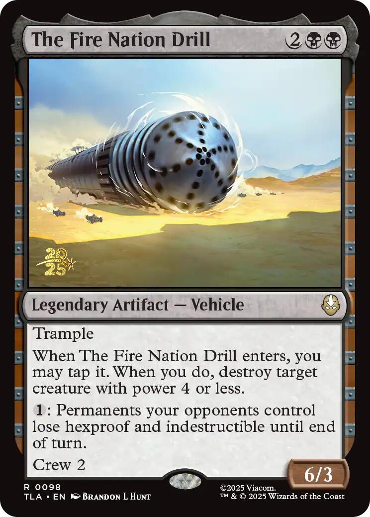 The Fire Nation Drill [Avatar: The Last Airbender Prerelease Cards] | The CG Realm