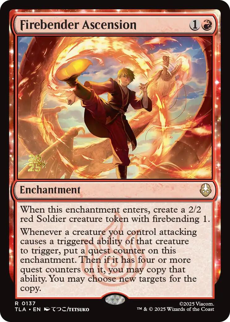 Firebender Ascension [Avatar: The Last Airbender Prerelease Cards] | The CG Realm