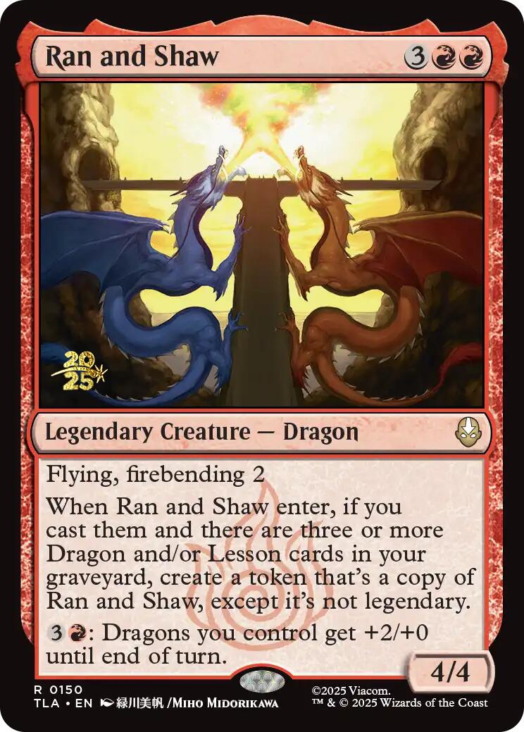 Ran and Shaw [Avatar: The Last Airbender Prerelease Cards] | The CG Realm