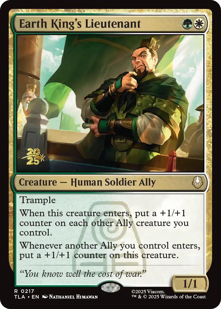 Earth King's Lieutenant [Avatar: The Last Airbender Prerelease Cards] | The CG Realm
