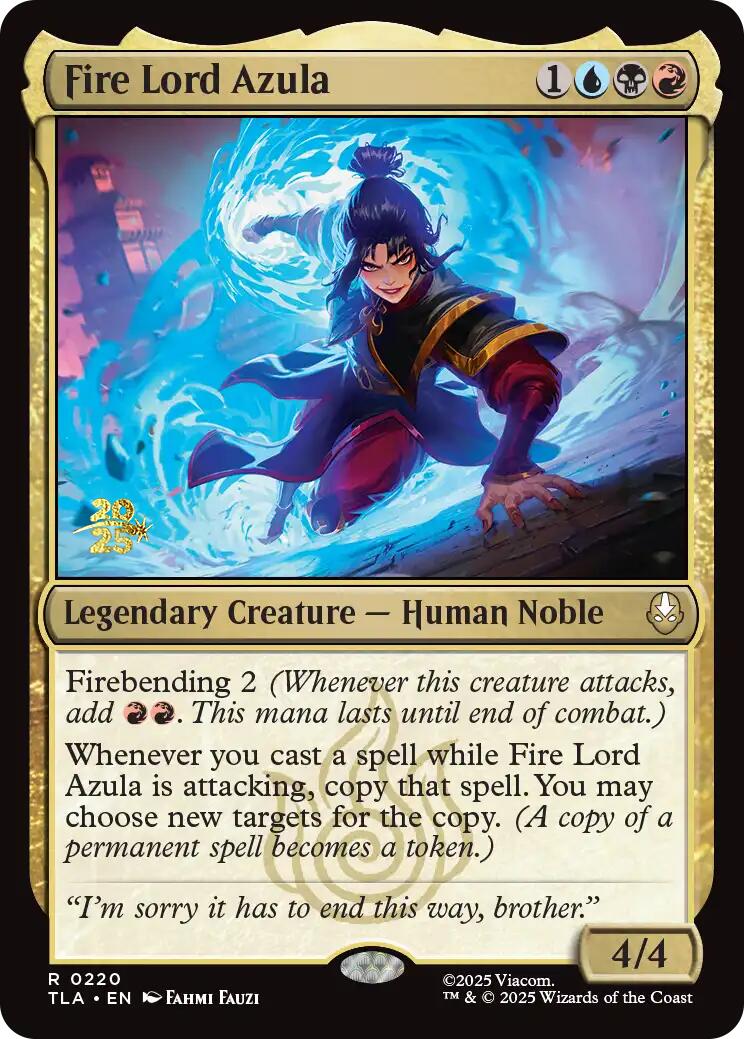 Fire Lord Azula [Avatar: The Last Airbender Prerelease Cards] | The CG Realm