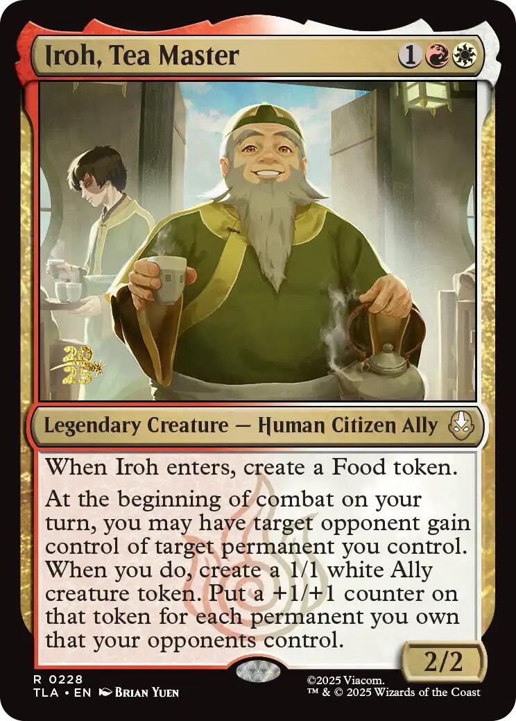 Iroh, Tea Master [Avatar: The Last Airbender Prerelease Cards] | The CG Realm