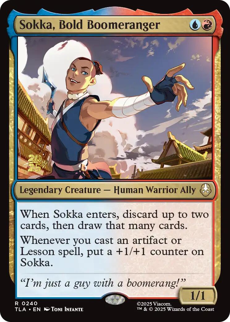 Sokka, Bold Boomeranger [Avatar: The Last Airbender Prerelease Cards] | The CG Realm