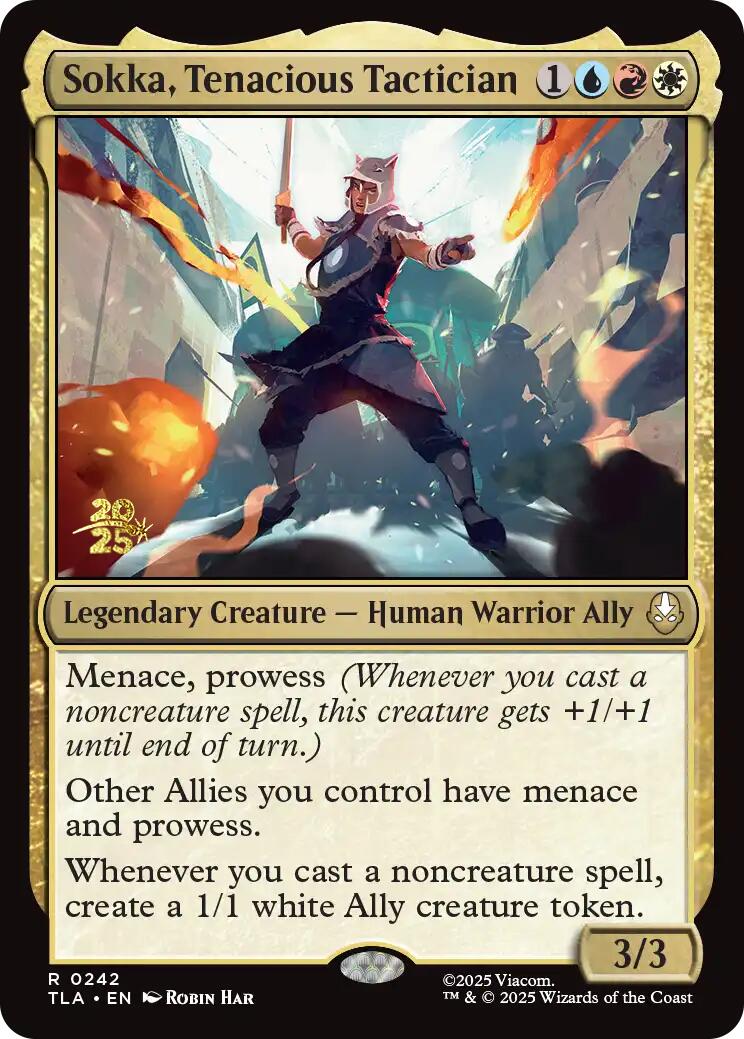 Sokka, Tenacious Tactician [Avatar: The Last Airbender Prerelease Cards] | The CG Realm