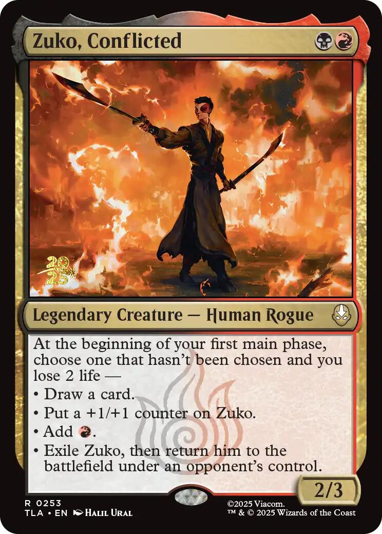 Zuko, Conflicted [Avatar: The Last Airbender Prerelease Cards] | The CG Realm