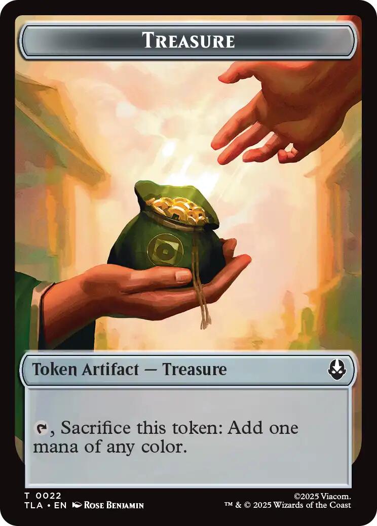 Aang, Awoken Avatar - Marit Lage // Treasure Double-Sided Token (TLE-1 // 22) - Avatar: The Last Airbender: Eternal-Legal
