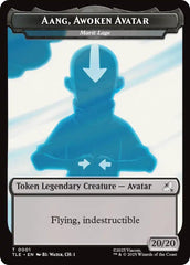 Aang, Awoken Avatar - Marit Lage // Treasure Double-Sided Token [Avatar: The Last Airbender: Eternal-Legal Tokens] | The CG Realm