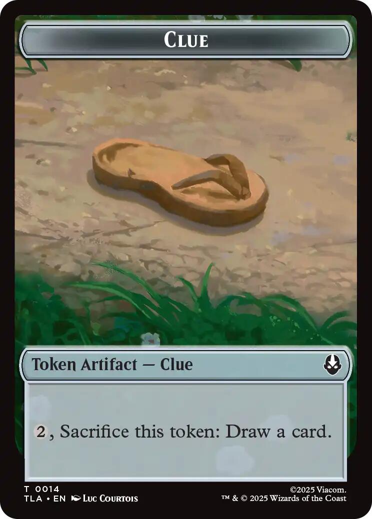 Ally (0005) // Clue (0014) Double-Sided Token (TLA-5 // 14) - Avatar: The Last Airbender