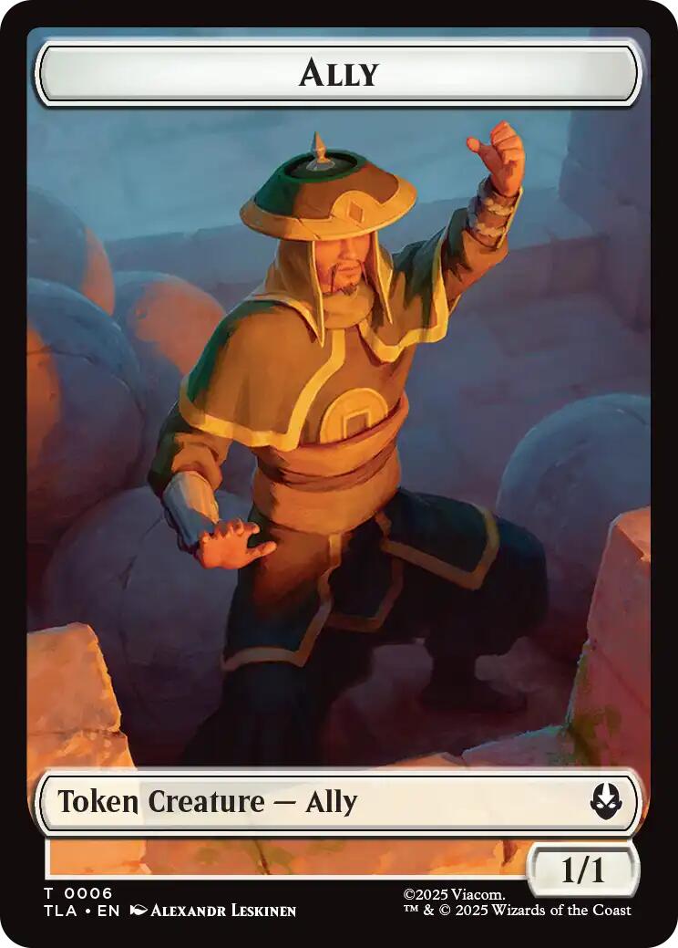 Ally (0006) // Clue (0017) Double-Sided Token [Avatar: The Last Airbender Tokens] | The CG Realm