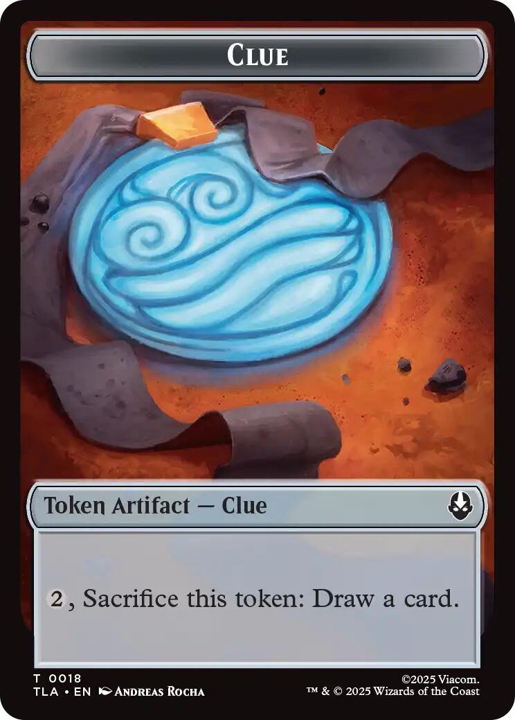 Ally (0007) // Clue (0018) Double-Sided Token [Avatar: The Last Airbender Tokens] | The CG Realm