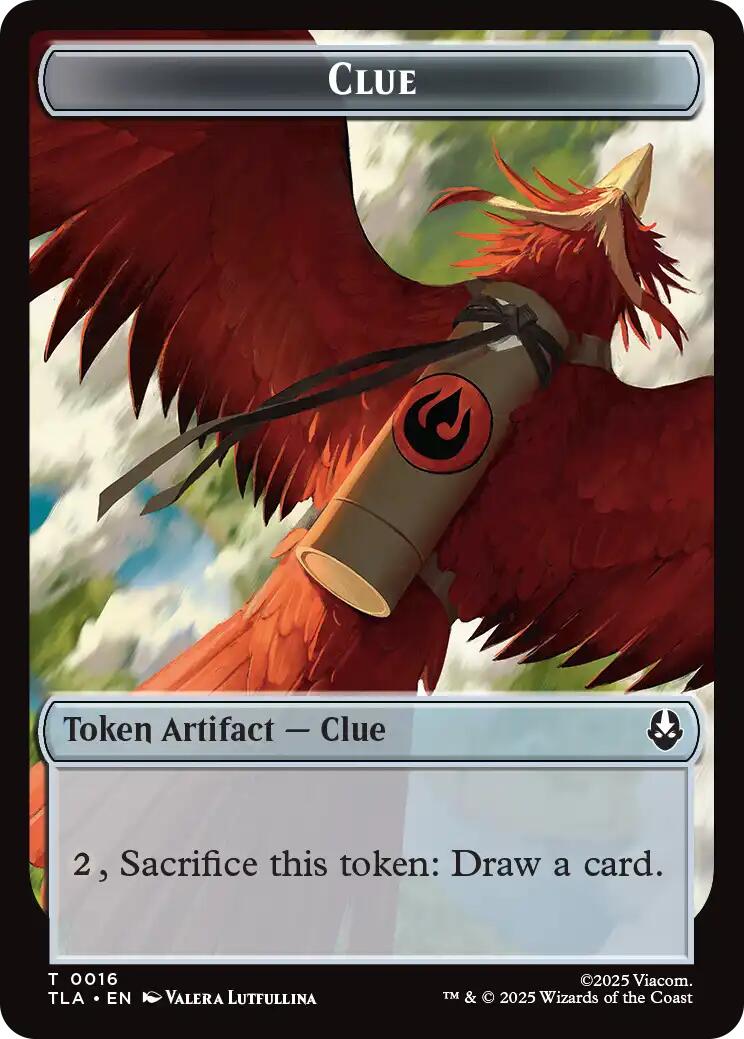 Ally (0008) // Clue (0016) Double-Sided Token (TLA-8 // 16) - Avatar: The Last Airbender