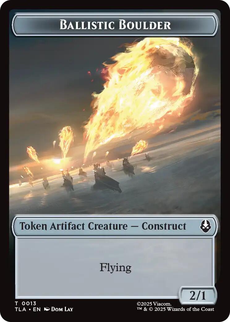 Ballistic Boulder // Soldier (0011) Double-Sided Token [Avatar: The Last Airbender Tokens] | The CG Realm