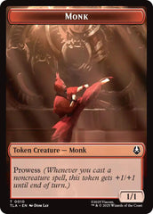 Monk // Food (0021) Double-Sided Token [Avatar: The Last Airbender Tokens] | The CG Realm
