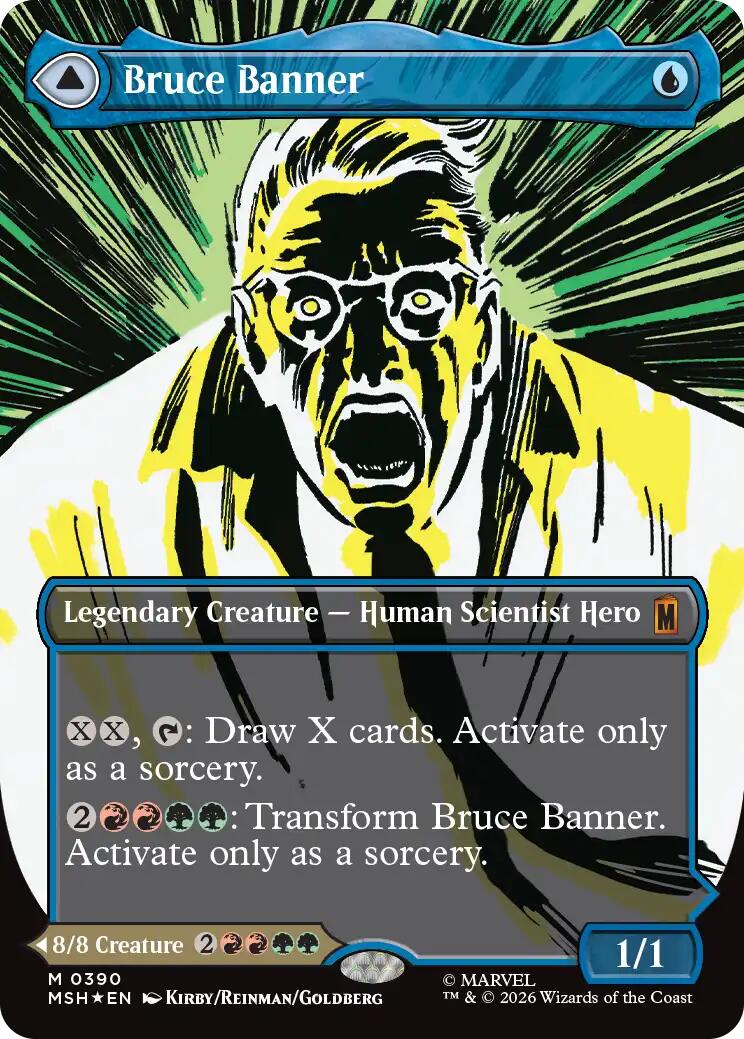 Bruce Banner (Borderless) (0390) (MSH-390) - Marvel Super Heroes Foil