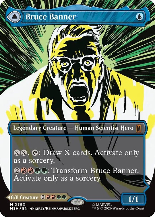 Bruce Banner (Borderless) (0390) (MSH-390) - Marvel Super Heroes Foil