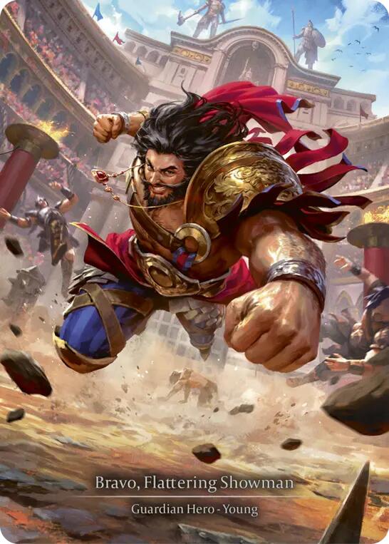 Bravo, Flattering Showman [HER154] (Promo)  Cold Foil | The CG Realm