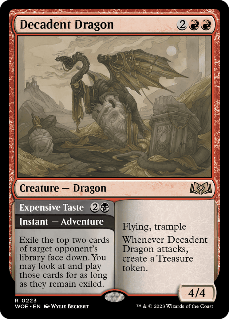 Decadent Dragon // Expensive Taste [Wilds of Eldraine] | The CG Realm