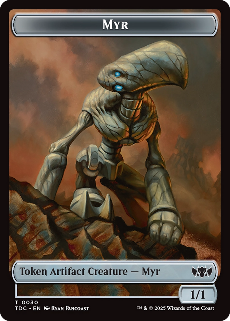 Snake // Myr Double-Sided Token (TDC-10 // 30) - Commander: Tarkir: Dragonstorm