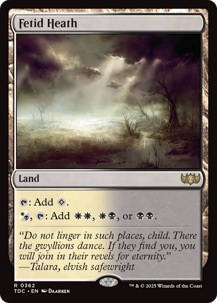 Fetid Heath [Tarkir: Dragonstorm Commander] | The CG Realm