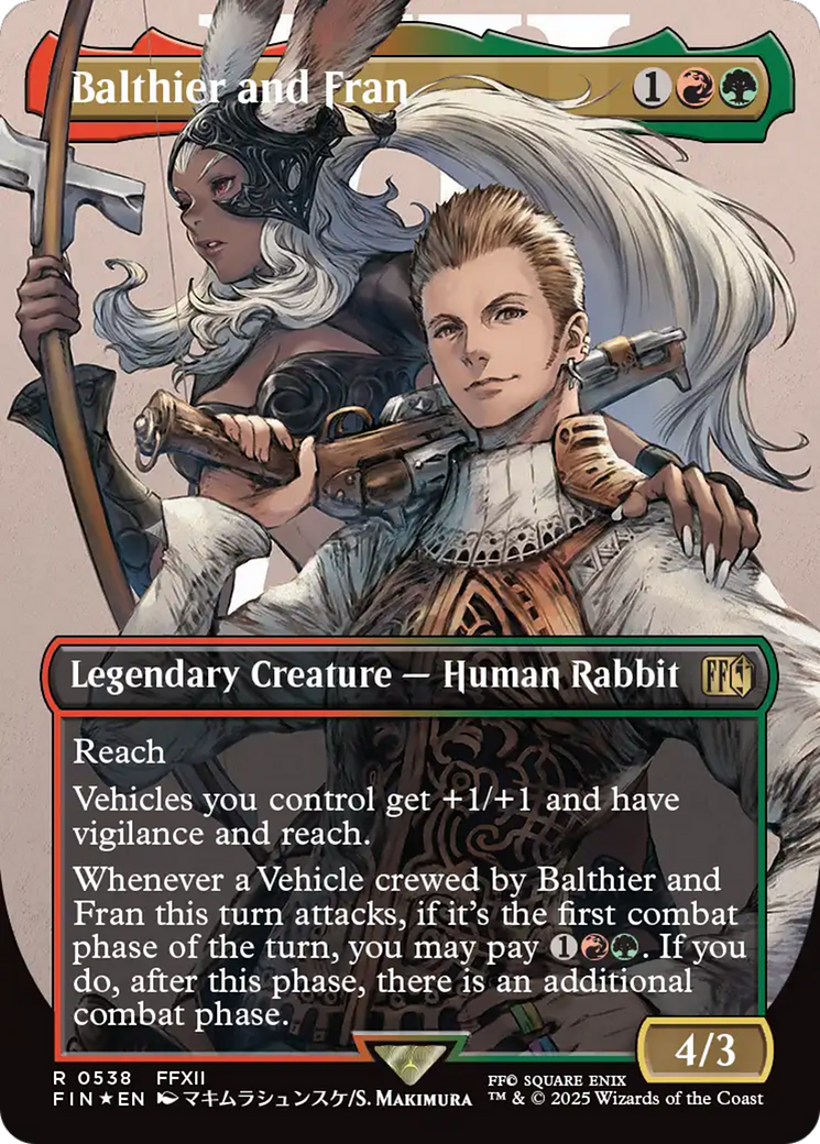 Balthier and Fran (Borderless) (Surge Foil) [FINAL FANTASY] | The CG Realm
