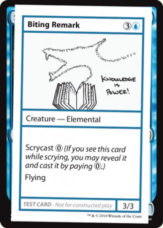 Biting Remark (2021 Edition) [Mystery Booster Playtest Cards] | The CG Realm