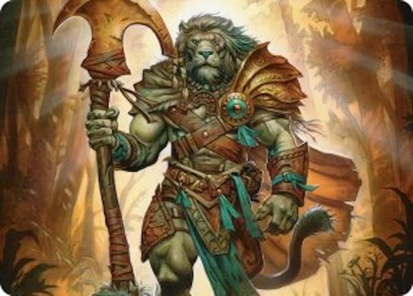 Ajani, Outland Chaperone Art Card [Lorwyn Eclipsed Art Series] | The CG Realm