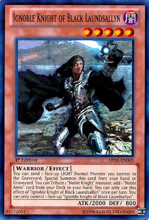 Ignoble Knight of Black Laundsallyn (ABYR-EN000) - Abyss Rising Unlimited