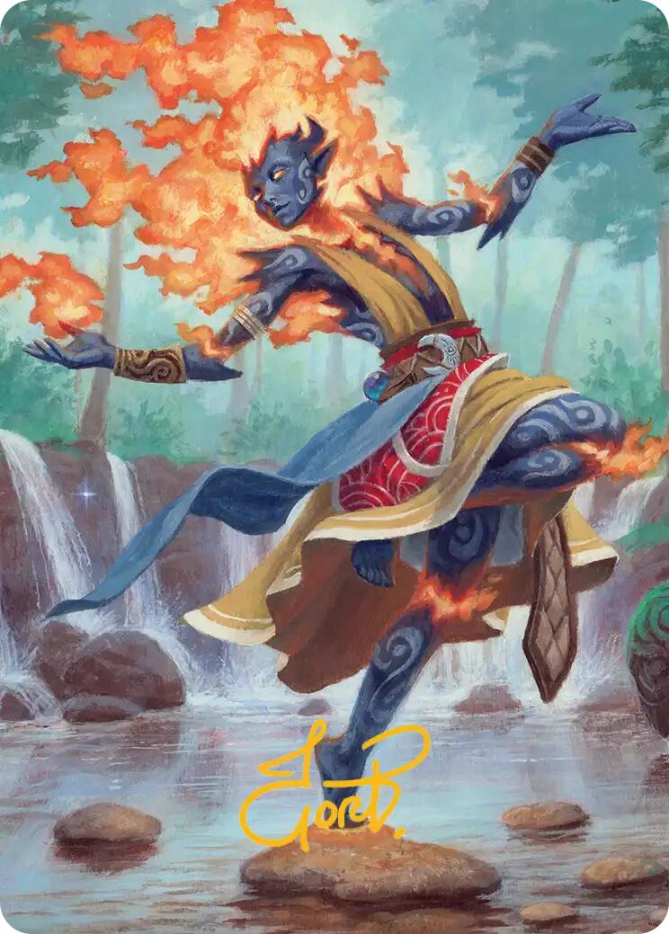 Ashling, Rekindled Art Card (16/54) (Gold-Stamped Signature) [Lorwyn Eclipsed Art Series] | The CG Realm