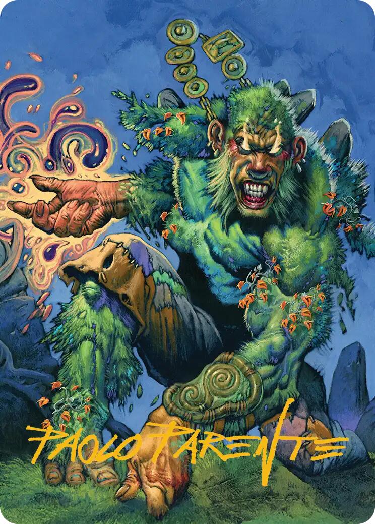 Aurora Awakener Art Card (17/54) (Gold-Stamped Signature) [Lorwyn Eclipsed Art Series] | The CG Realm