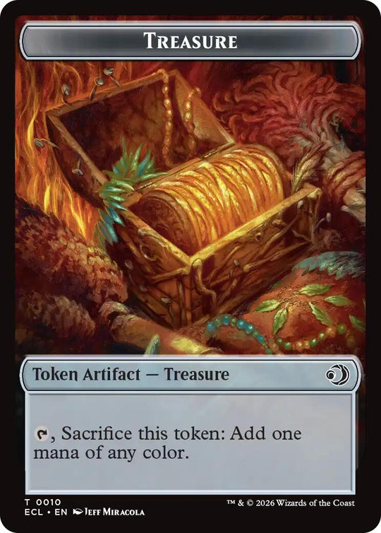 Scarecrow // Treasure Double-Sided Token (ECC-11 // 10) - Commander: Lorwyn Eclipsed