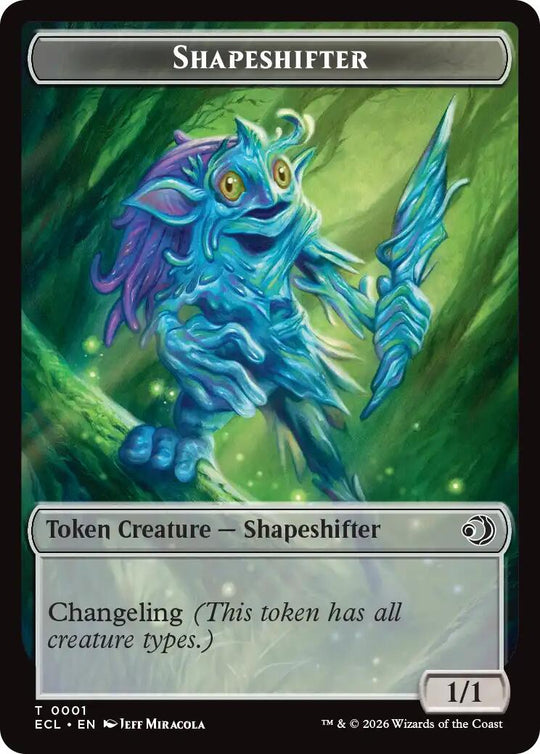 Treasure // Shapeshifter Double-Sided Token (ECC-10 // 1) - Commander: Lorwyn Eclipsed