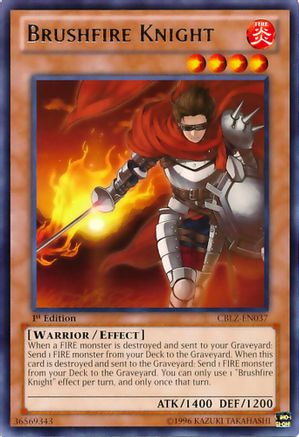 Brushfire Knight (CBLZ-EN037) - Cosmo Blazer Unlimited