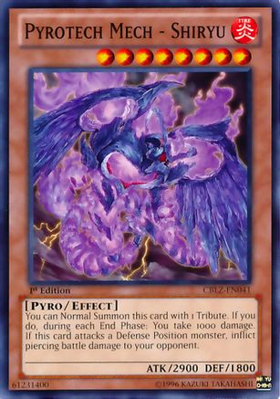 Pyrotech Mech - Shiryu (CBLZ-EN041) - Cosmo Blazer Unlimited