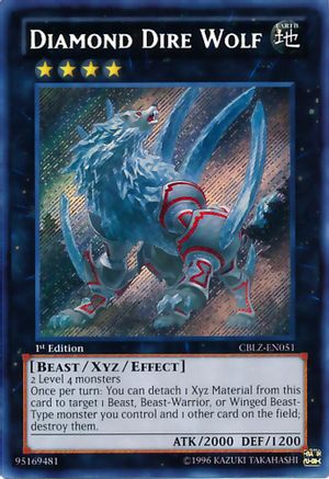 Diamond Dire Wolf (CBLZ-EN051) - Cosmo Blazer Unlimited