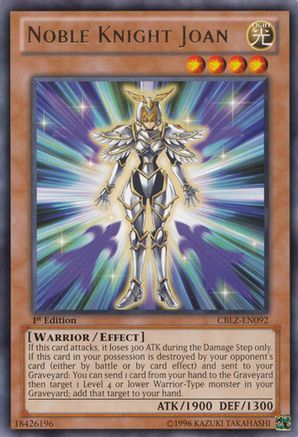 Noble Knight Joan (CBLZ-EN092) - Cosmo Blazer Unlimited
