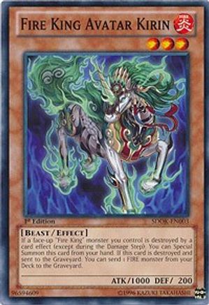 Fire King Avatar Kirin (SDOK-EN003) - Structure Deck: Onslaught of the Fire Kings 1st Edition