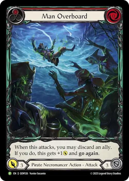 Man Overboard [GEM126] (GEM Pack 4)  Rainbow Foil | The CG Realm