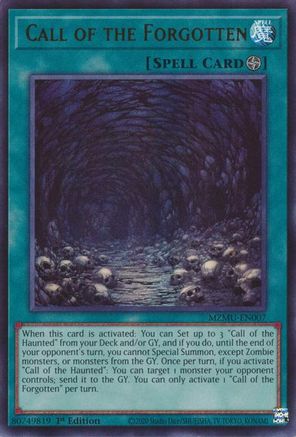 Call of the Forgotten (MZMU-EN007) - Maze of Muertos 1st Edition