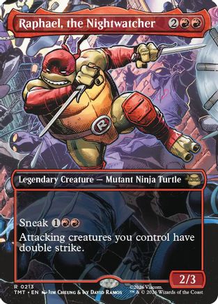 Raphael, the Nightwatcher (Borderless) (TMT-213) - Teenage Mutant Ninja Turtles