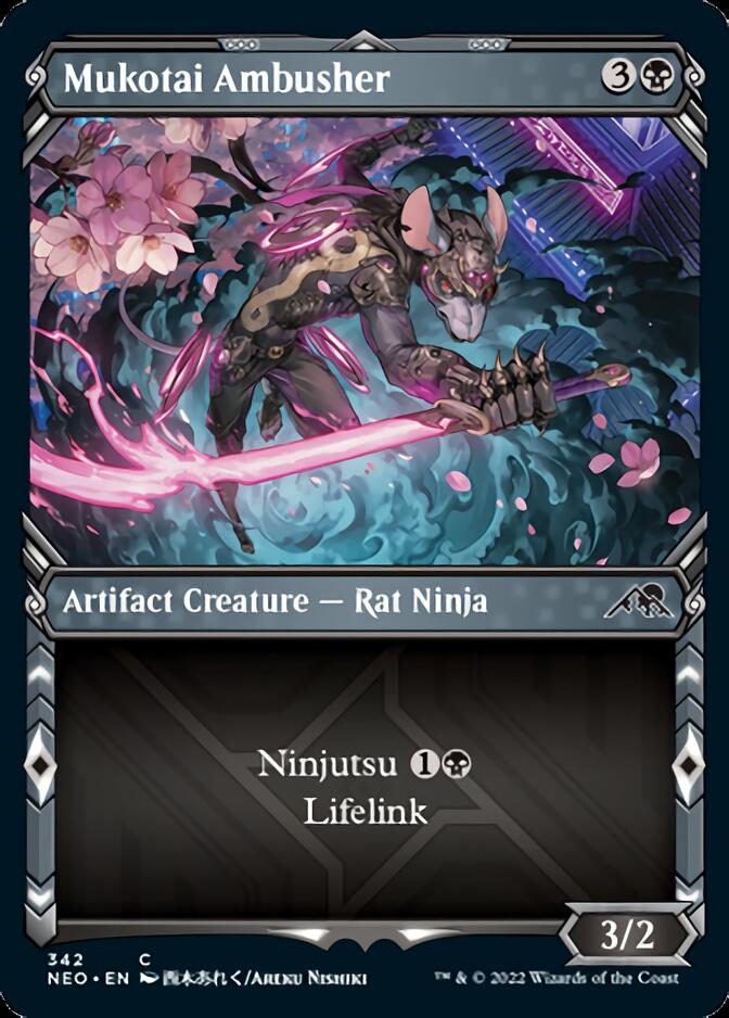 Mukotai Ambusher (Showcase Ninja) [Kamigawa: Neon Dynasty] | The CG Realm