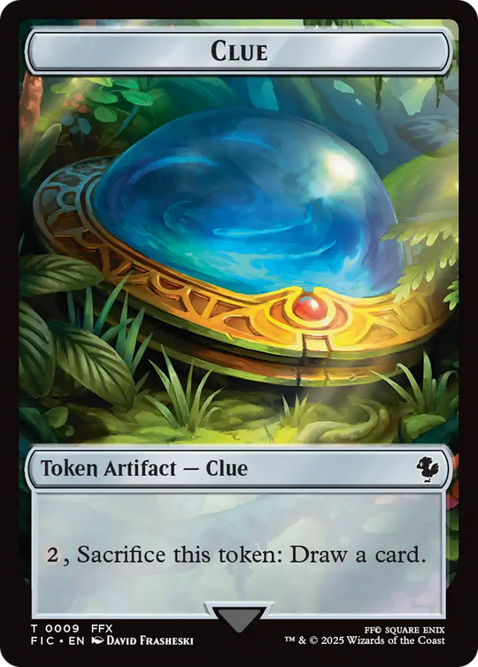 Clue // Treasure Double-Sided Token (FIC-9 // 23) - Commander: FINAL FANTASY