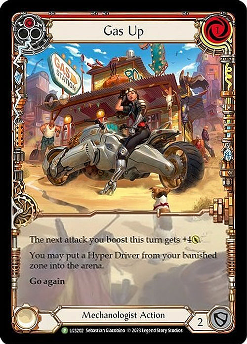 Gas Up (Red) [LGS202] (Promo)  Rainbow Foil | The CG Realm