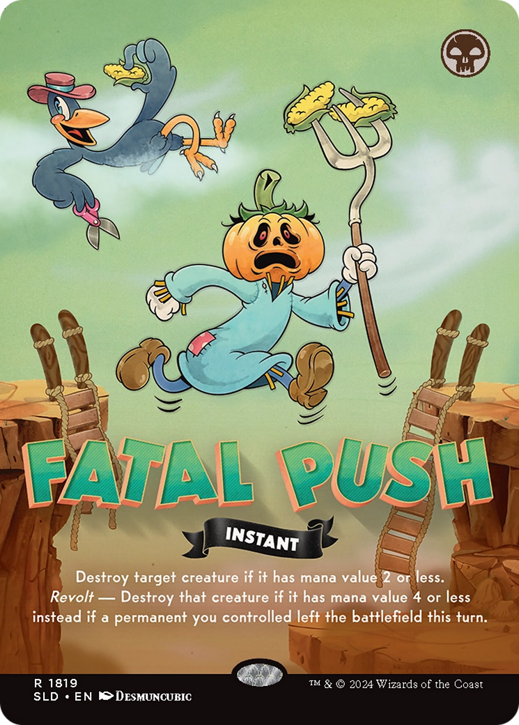 Fatal Push (1819) (SLD-1819) - Secret Lair Drop (Borderless) Foil