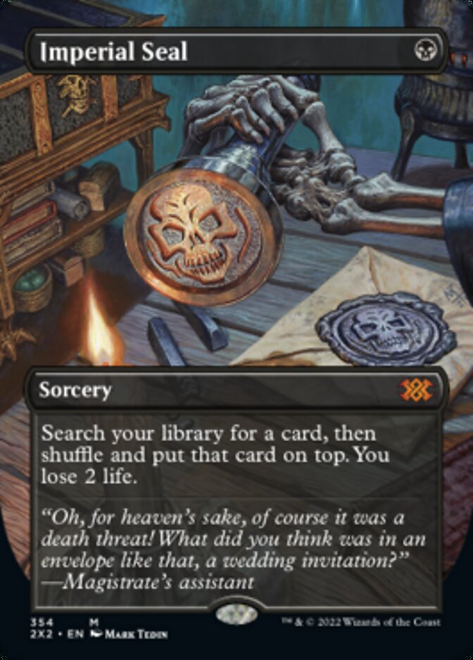 Imperial Seal (Borderless Alternate Art) [Double Masters 2022] | The CG Realm
