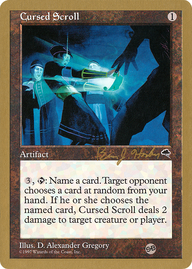 Cursed Scroll - 1998 Brian Hacker (TMP) (SB) (WCD-) - World Championship Decks 1998