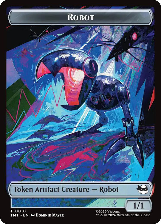 Treasure // Robot Double-Sided Token (TMC-3 // 10) - Commander: Teenage Mutant Ninja Turtles