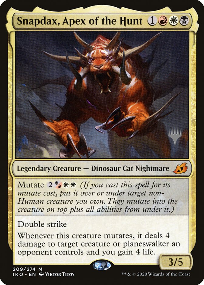 Snapdax, Apex of the Hunt (Promo Pack) [Ikoria: Lair of Behemoths Promos] | The CG Realm