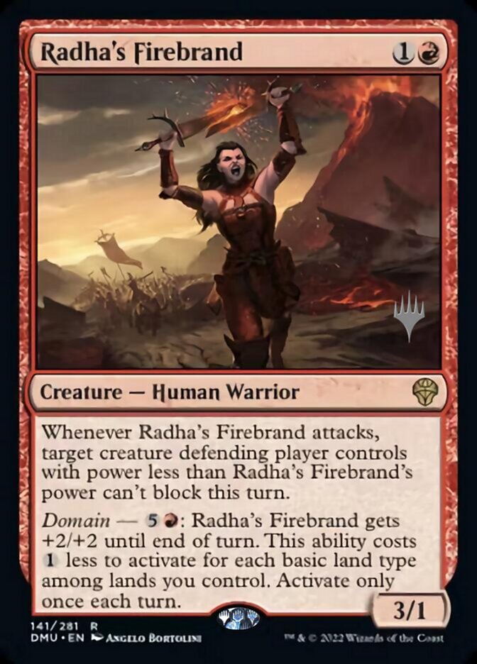Radha's Firebrand (Promo Pack) [Dominaria United Promos] | The CG Realm