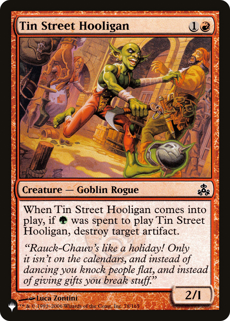 Tin Street Hooligan [The List] | The CG Realm